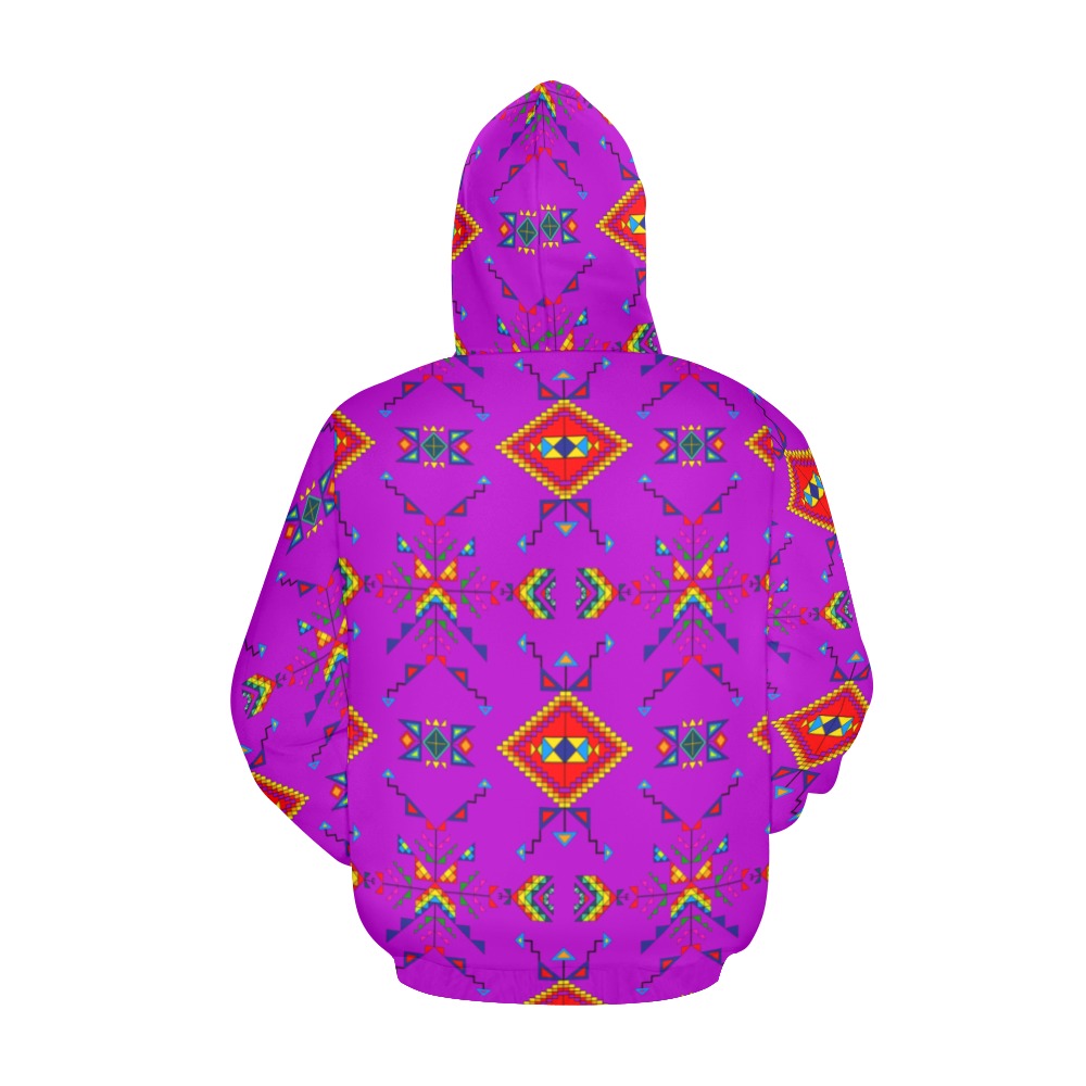 Buffalo Jump Purple Hoodie for Men