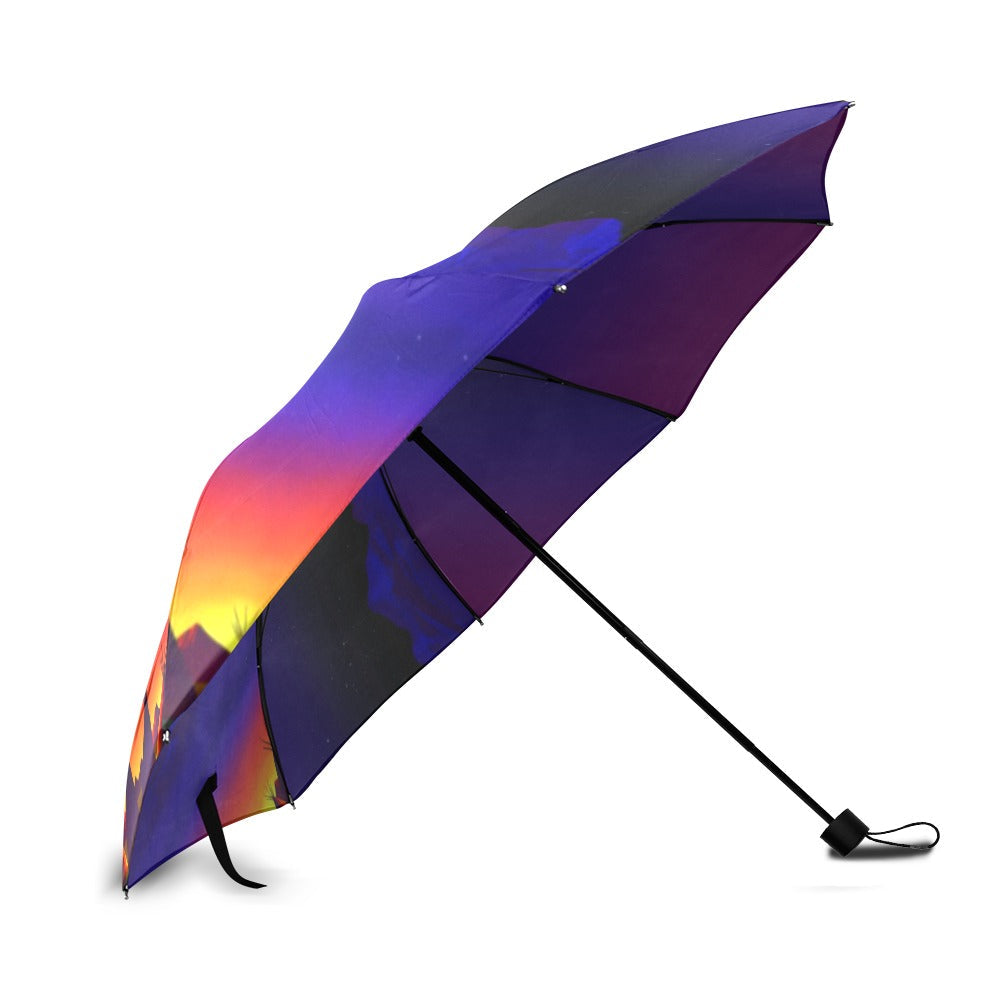 Teepees Northern Lights Foldable Umbrella
