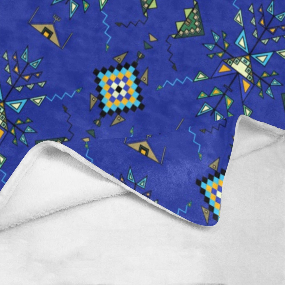 Bear Shield Dark Blue Ultra-Soft Micro Fleece Blanket 40"x50"
