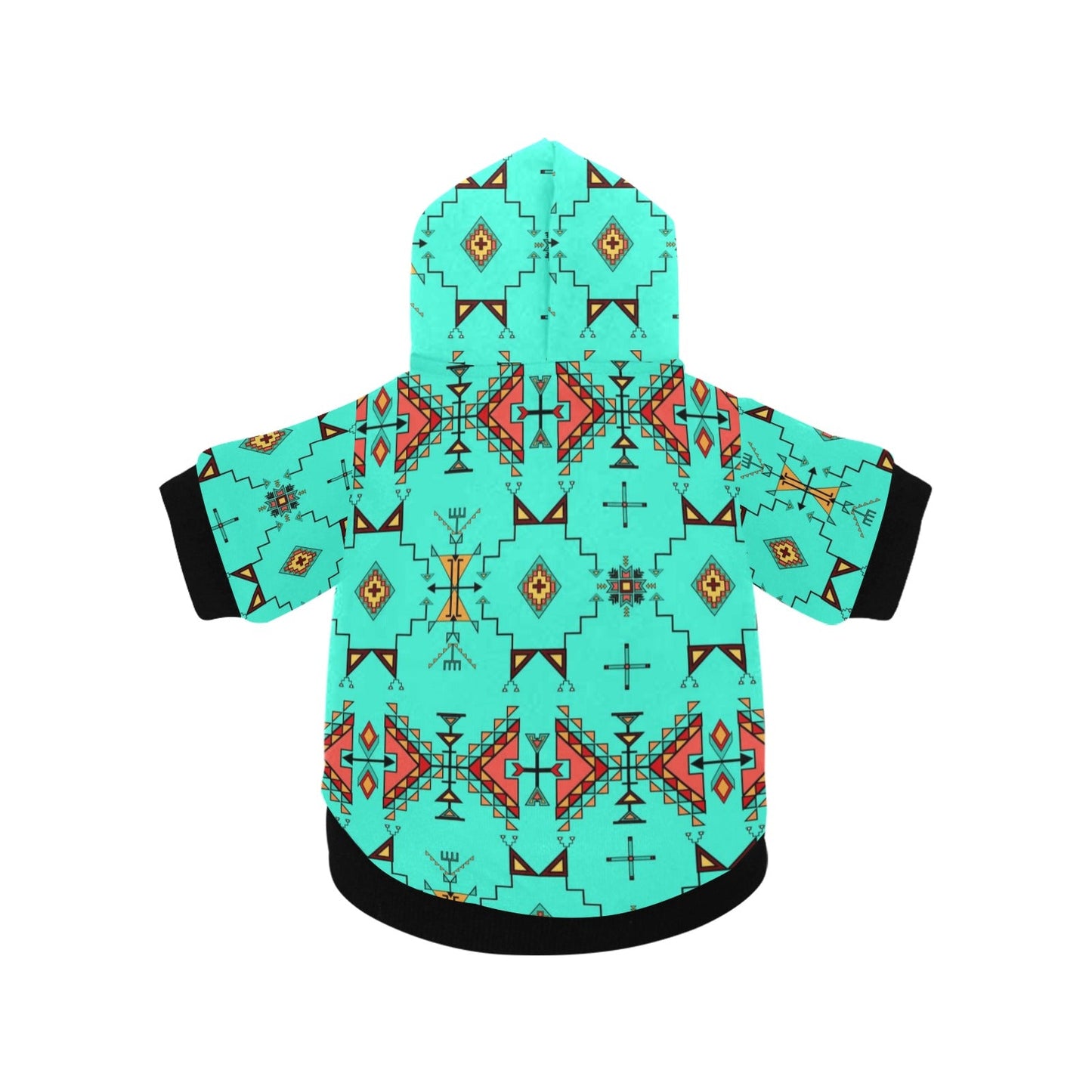 Thunder Flight Turquoise Pet Dog Hoodie