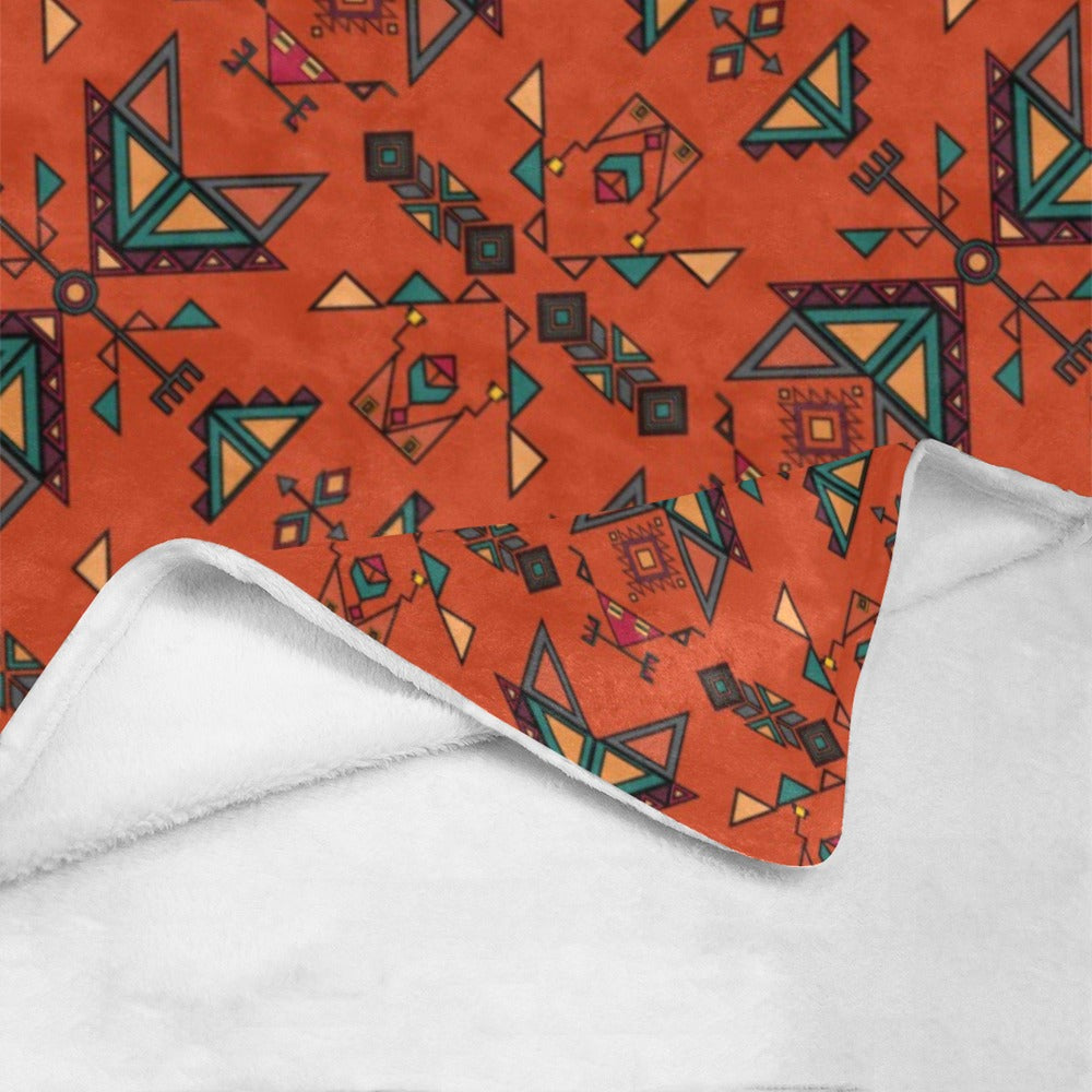 Arrow dawn Orange X-Large Micro Fleece Blanket