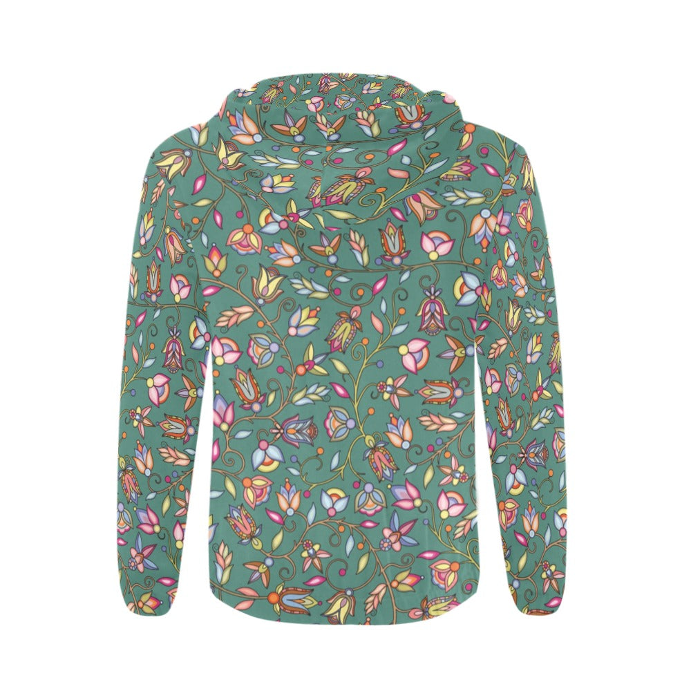 Buffalo Bloom Pond Reflection Men's Zipper Hoodie