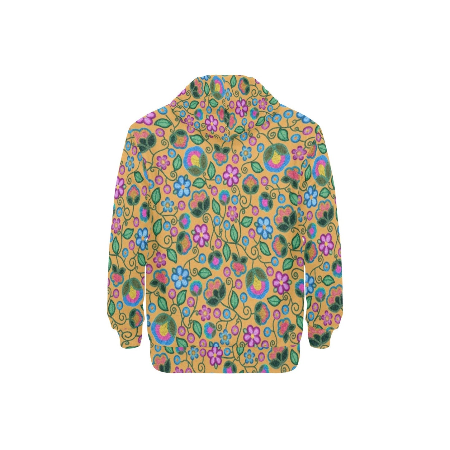 Turquoise Sunbeam Yellow Fleece Hoodie