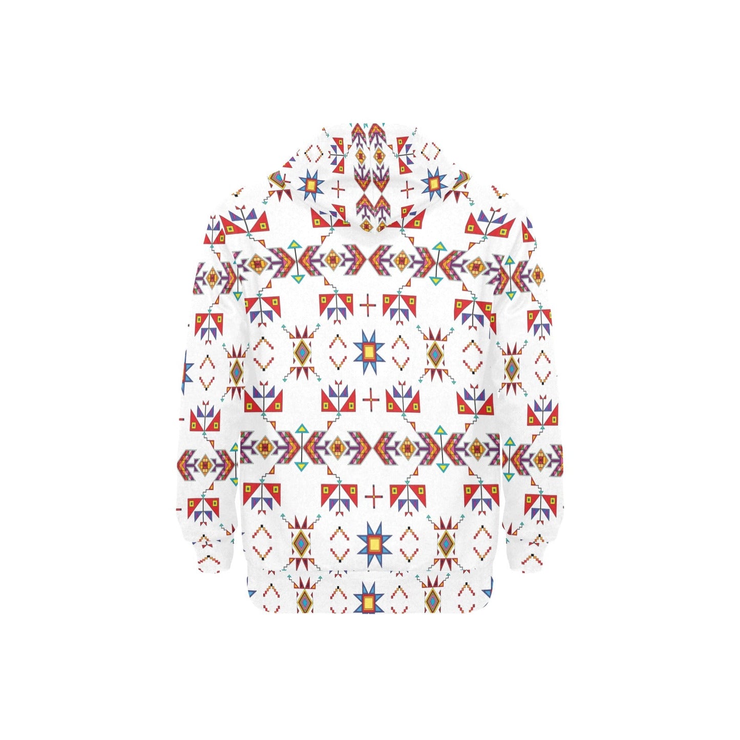 Scattered Generations White Men's Long Sleeve Fleece Hoodie