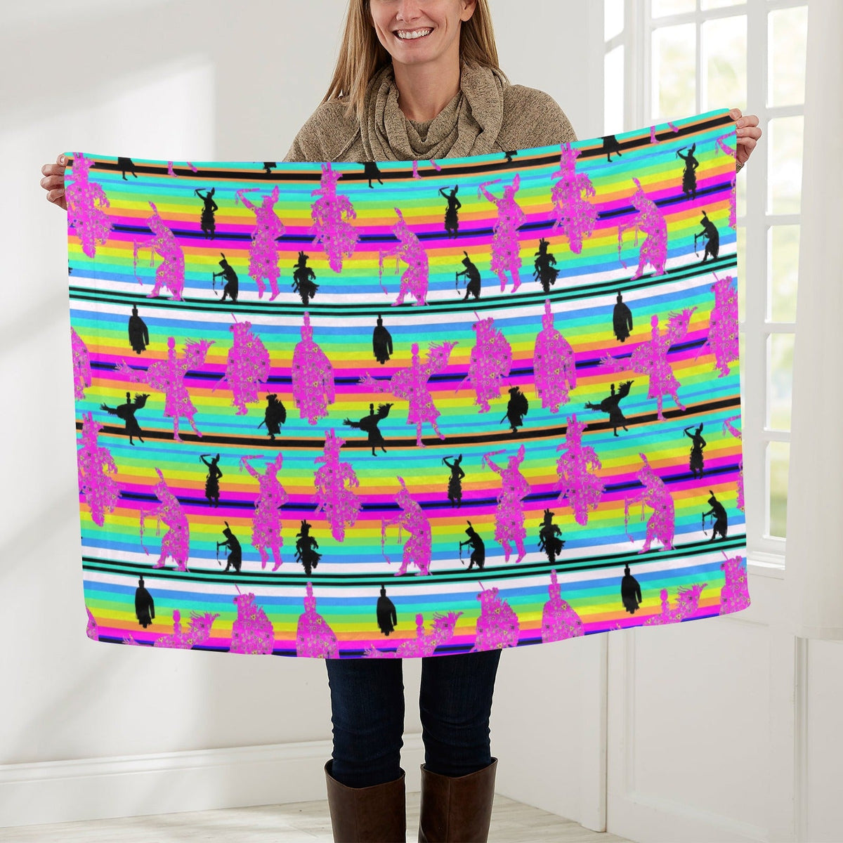 Dancers Sunset Contest Small Baby Blanket by 49 Dzine