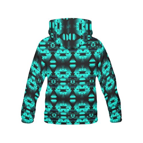 Dark-Deep Lake-Winter-Camp All Over Print Hoodie for Women (USA Size) (Model H13) All Over Print Hoodie for Women (H13) e-joyer