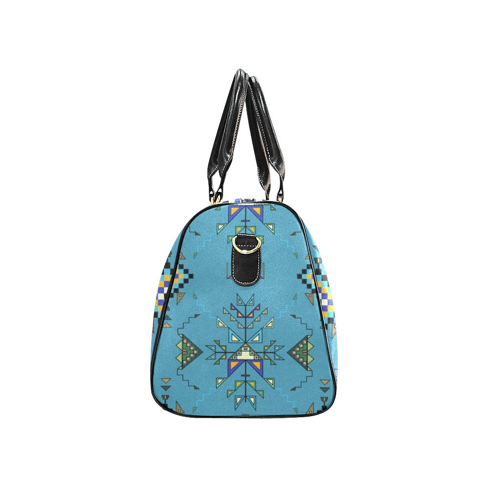 Bear Shield Blue Small Travel Bag