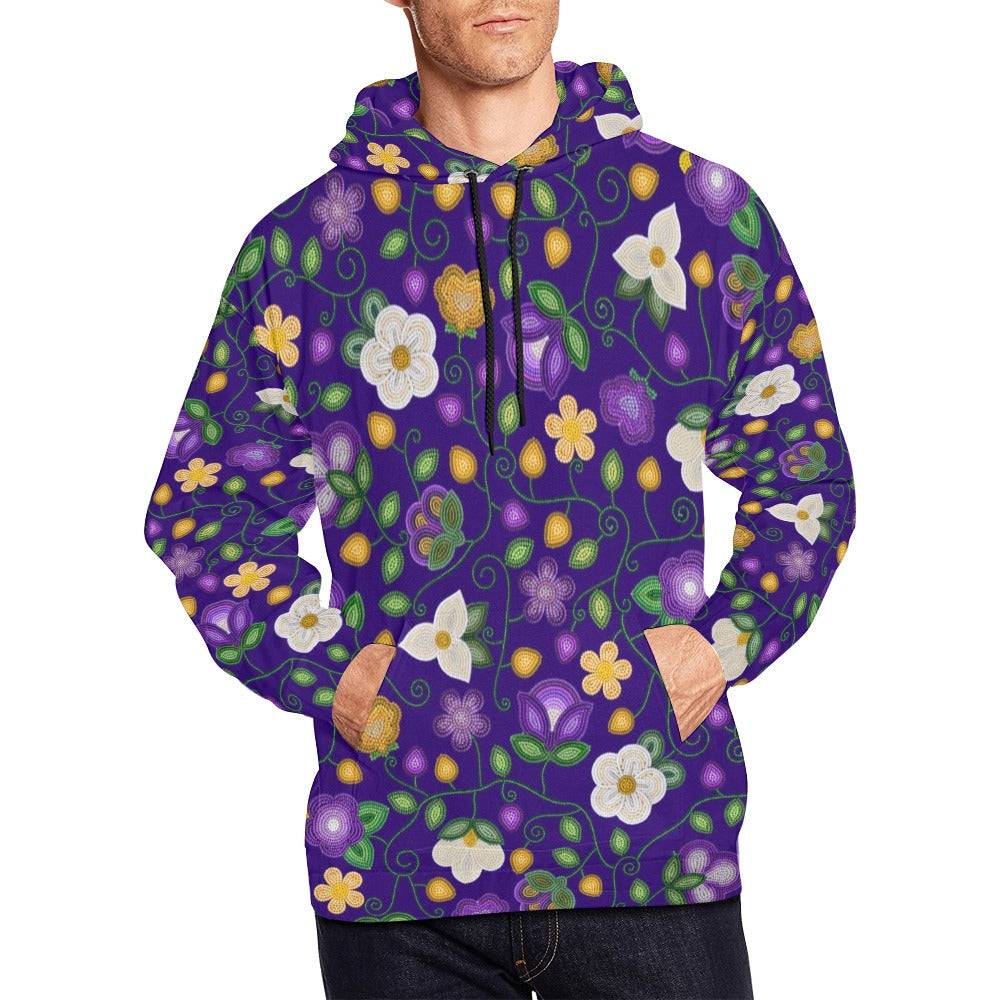 Midnight Moss Bloom Hoodie For Men