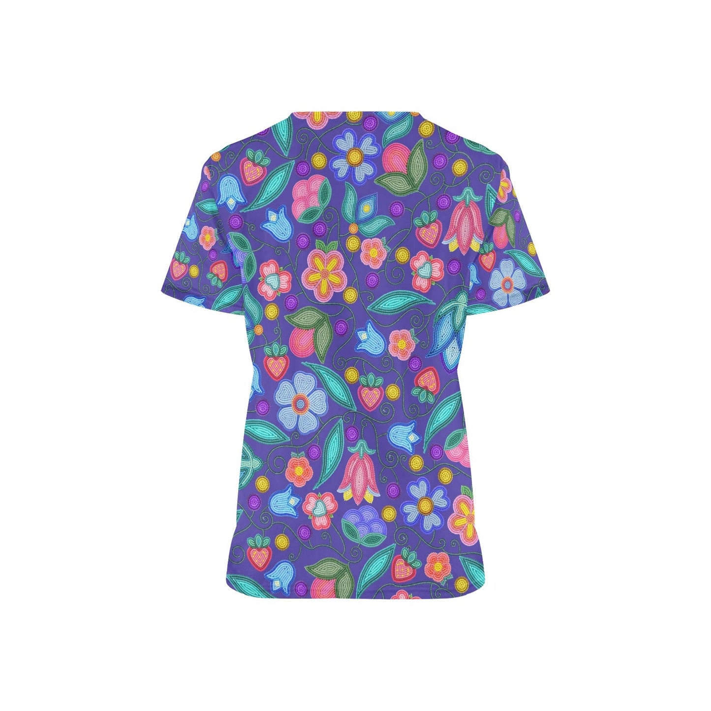 Sweet Offering Indigo Scrub Top
