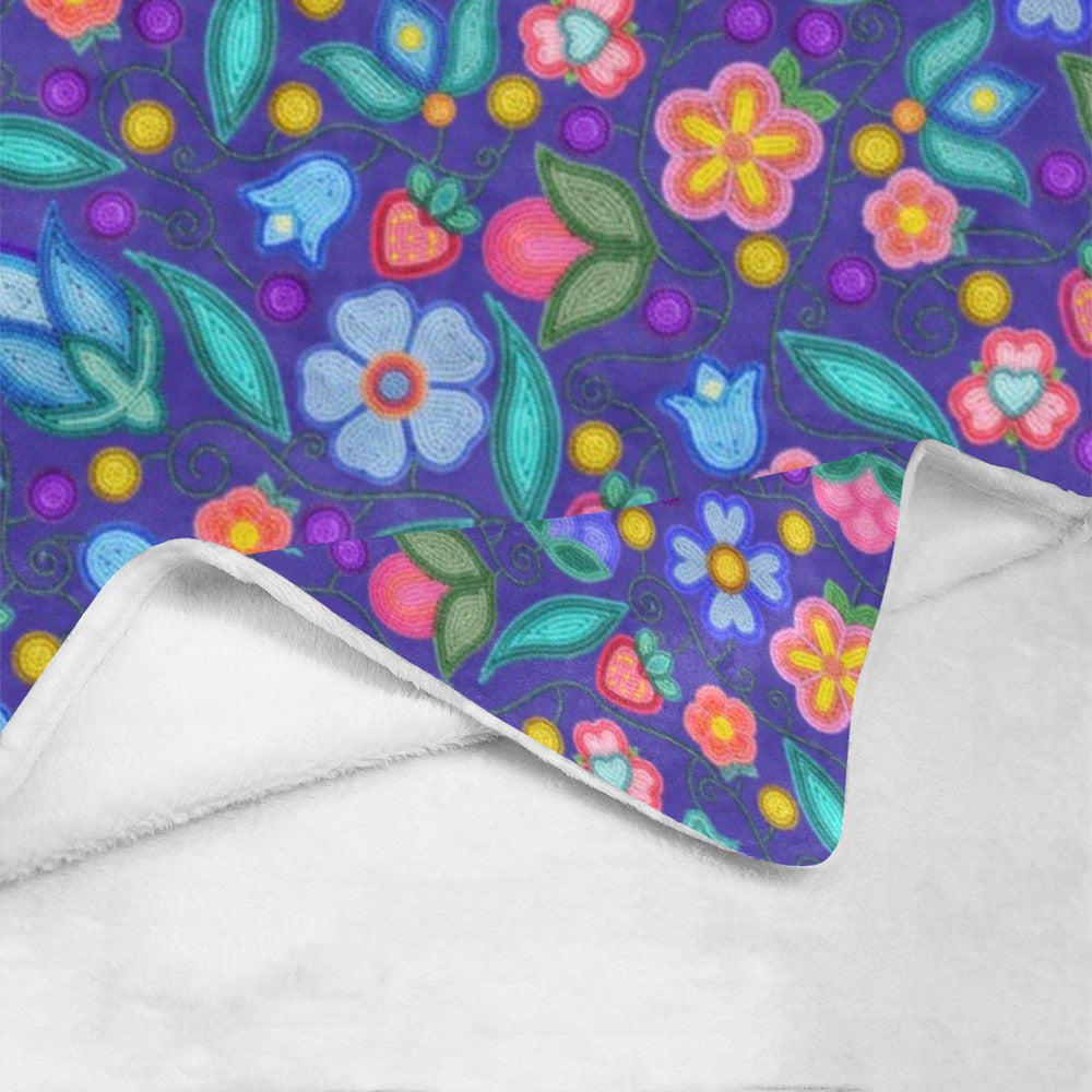 Sweet Offering Indigo X-Large Micro Fleece Blanket