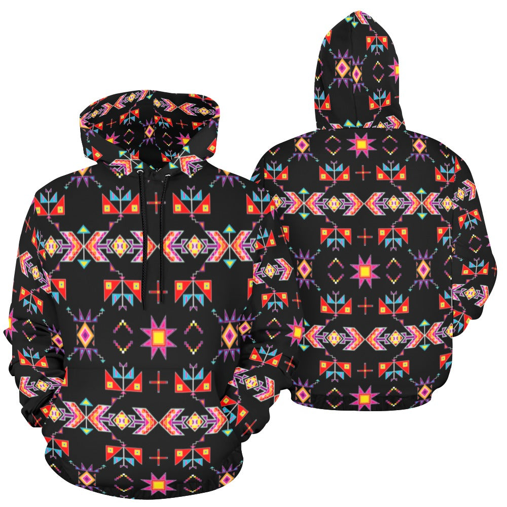 Scattered Generations Black Hoodie for Men
