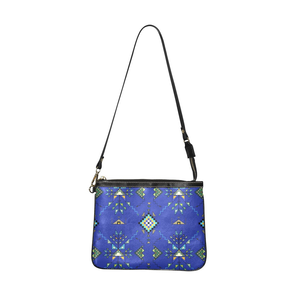 Bear Shield Dark Blue Small Shoulder Bag