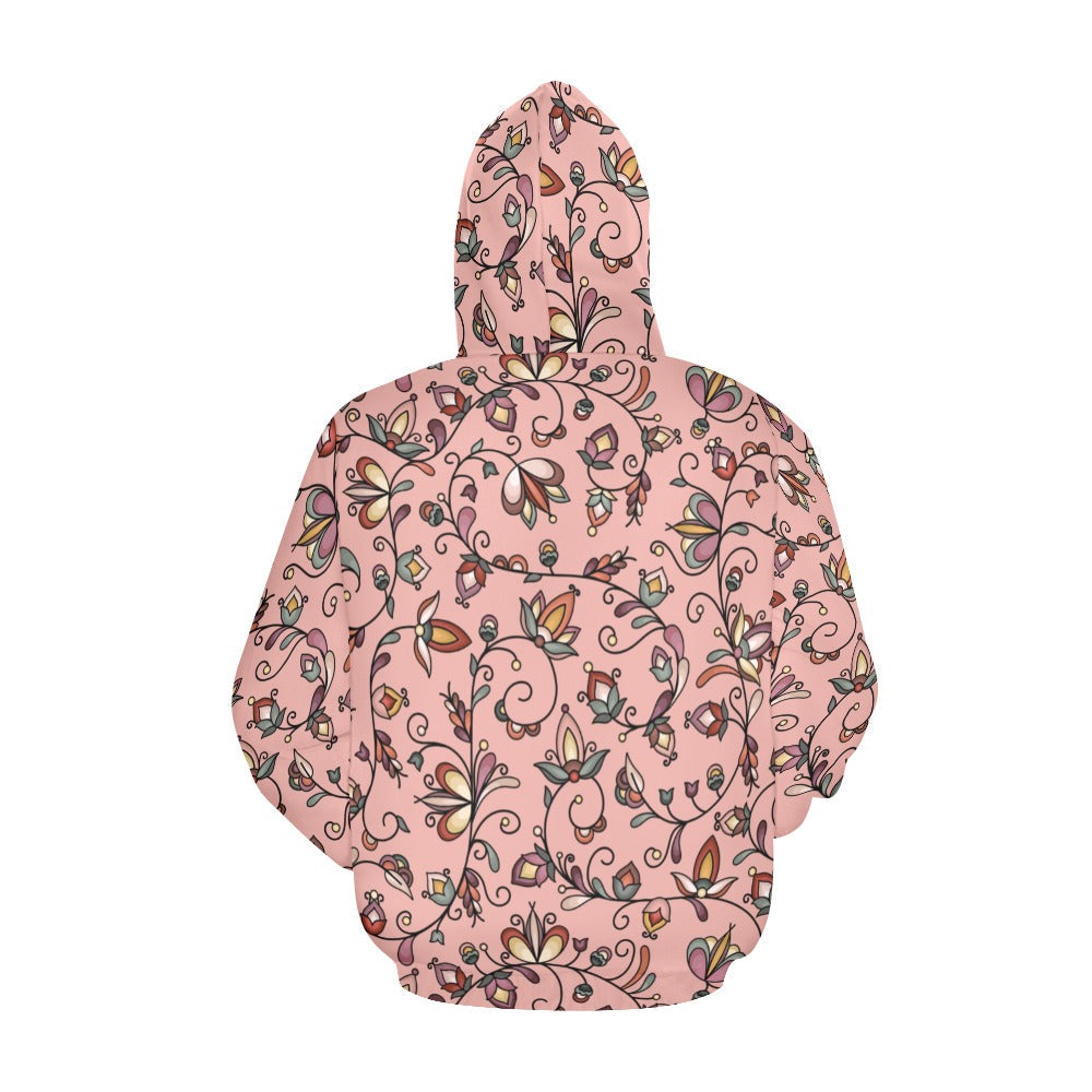 Burnt Sky Petals Peach Hoodie for Men