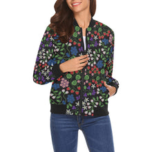 Load image into Gallery viewer, Takwakin Harvest Midnight Bomber Jacket for Women
