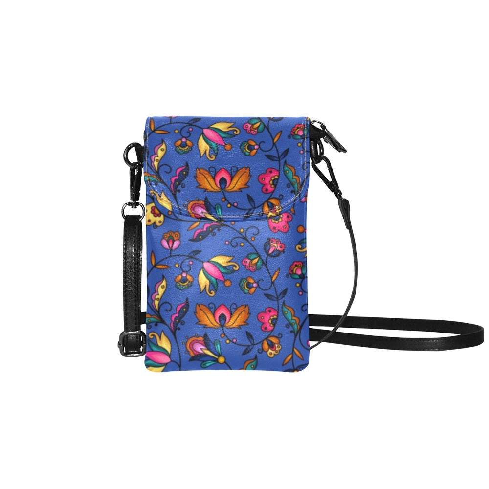 Copper Prairie Petals Small Cell Phone Purse