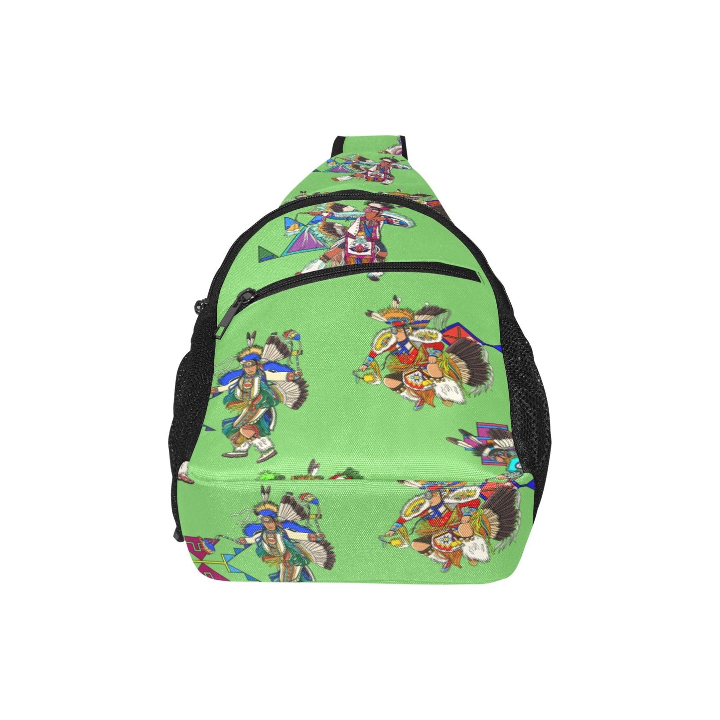 Men's Fancy Dancers Grass Chest Bag