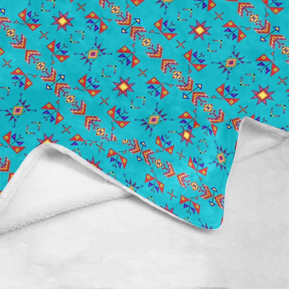 Scattered Generations Turquoise Ultra-Soft Micro Fleece Blanket 50"x60"