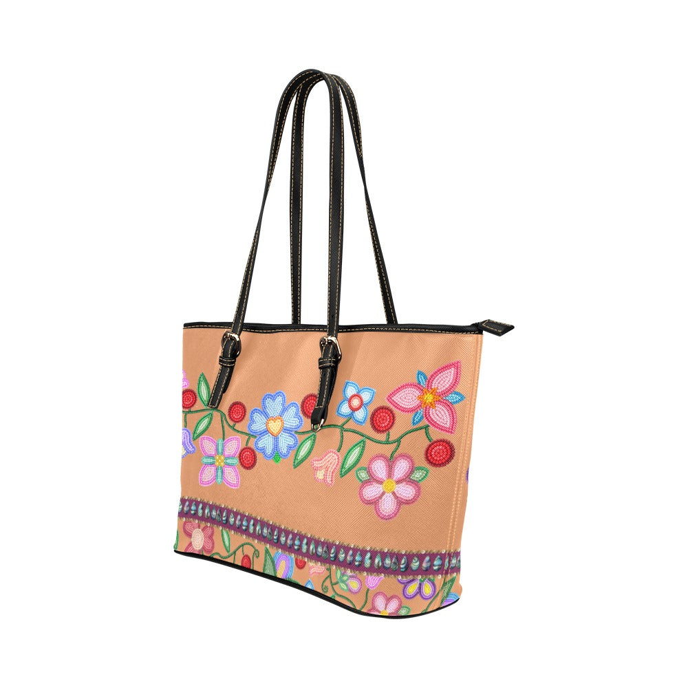 Petal Harmony Leather Tote