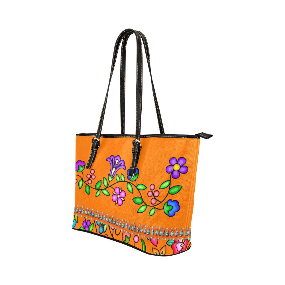 Grandmother Legacy Orange Leather Tote