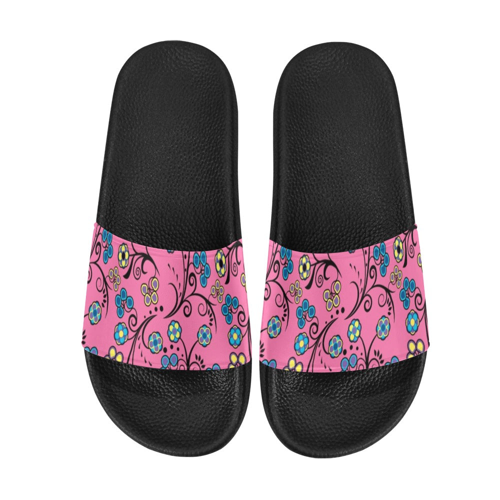 Blue Trio Slide Sandals