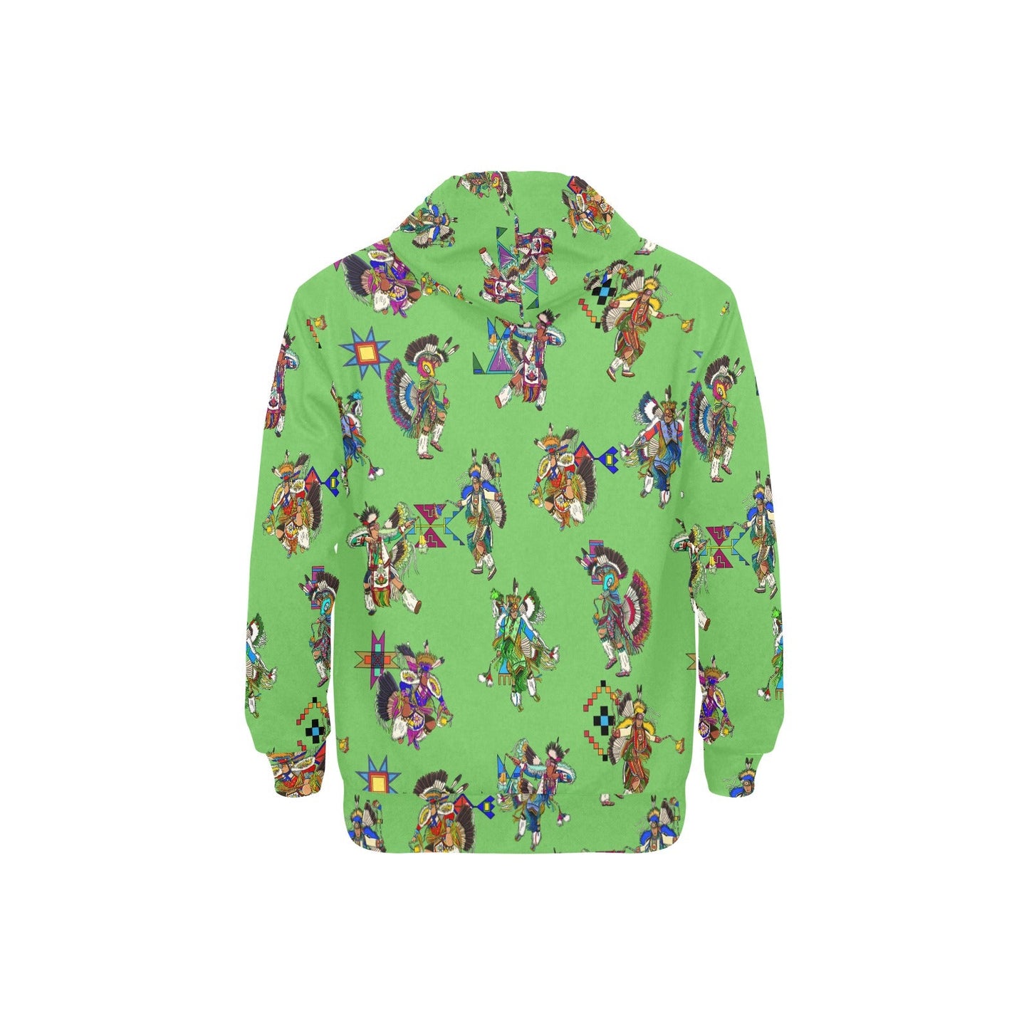 Men's Fancy Dancers Grass Men's Long Sleeve Fleece Hoodie