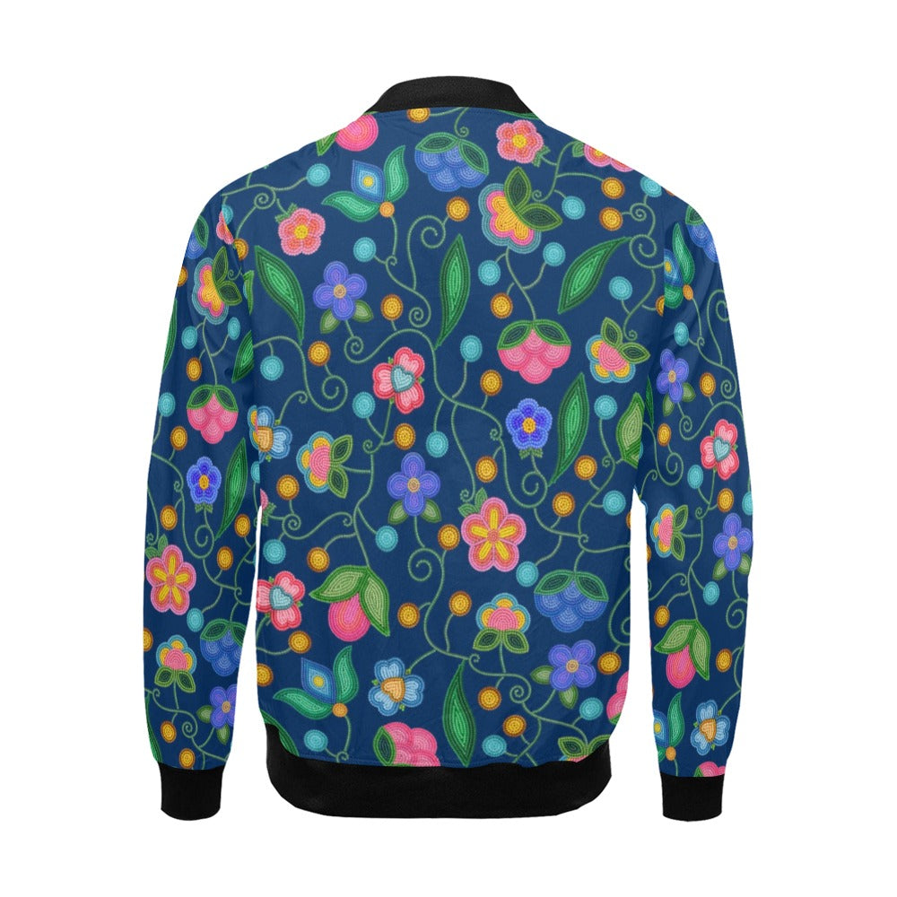 Skyberry Serenade Navy Bomber Jacket