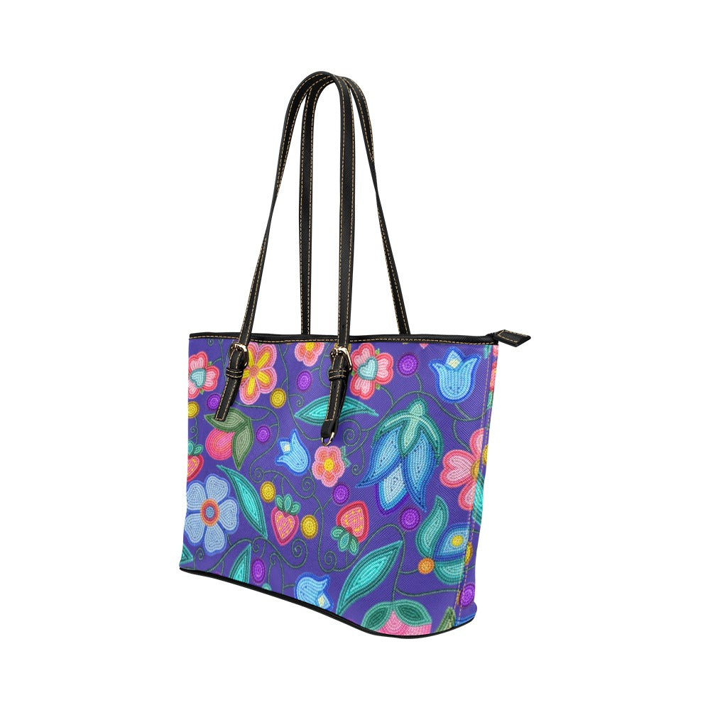 Sweet Offering Indigo Leather Tote