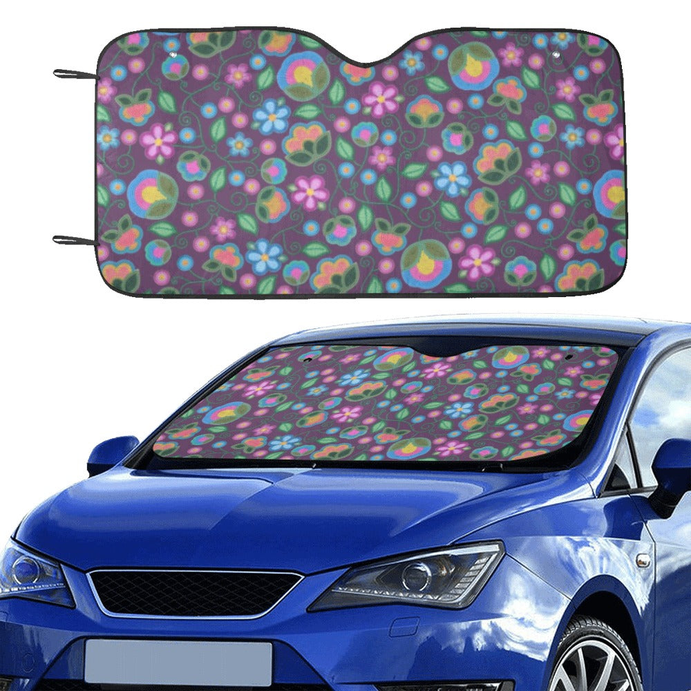 Turquoise Sunbeam Violet Car Sun Shade 55"x30"