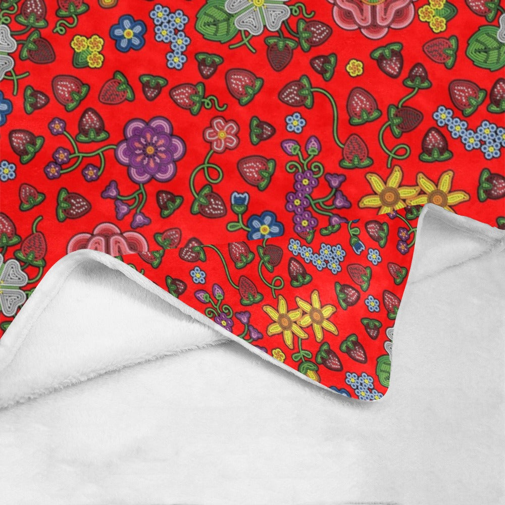 Berry Pop Fire X-Large Micro Fleece Blanket
