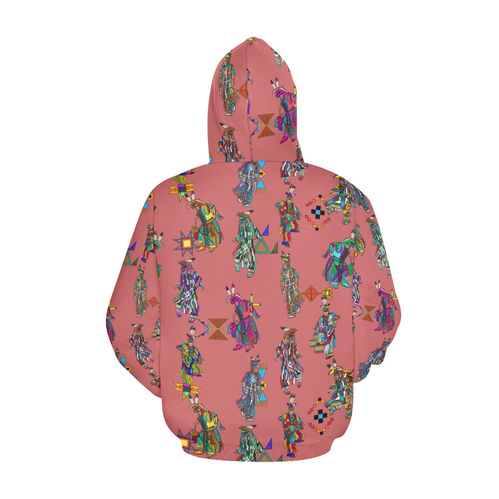 Men's Grass Dancers Terra Cotta Hoodie for Women