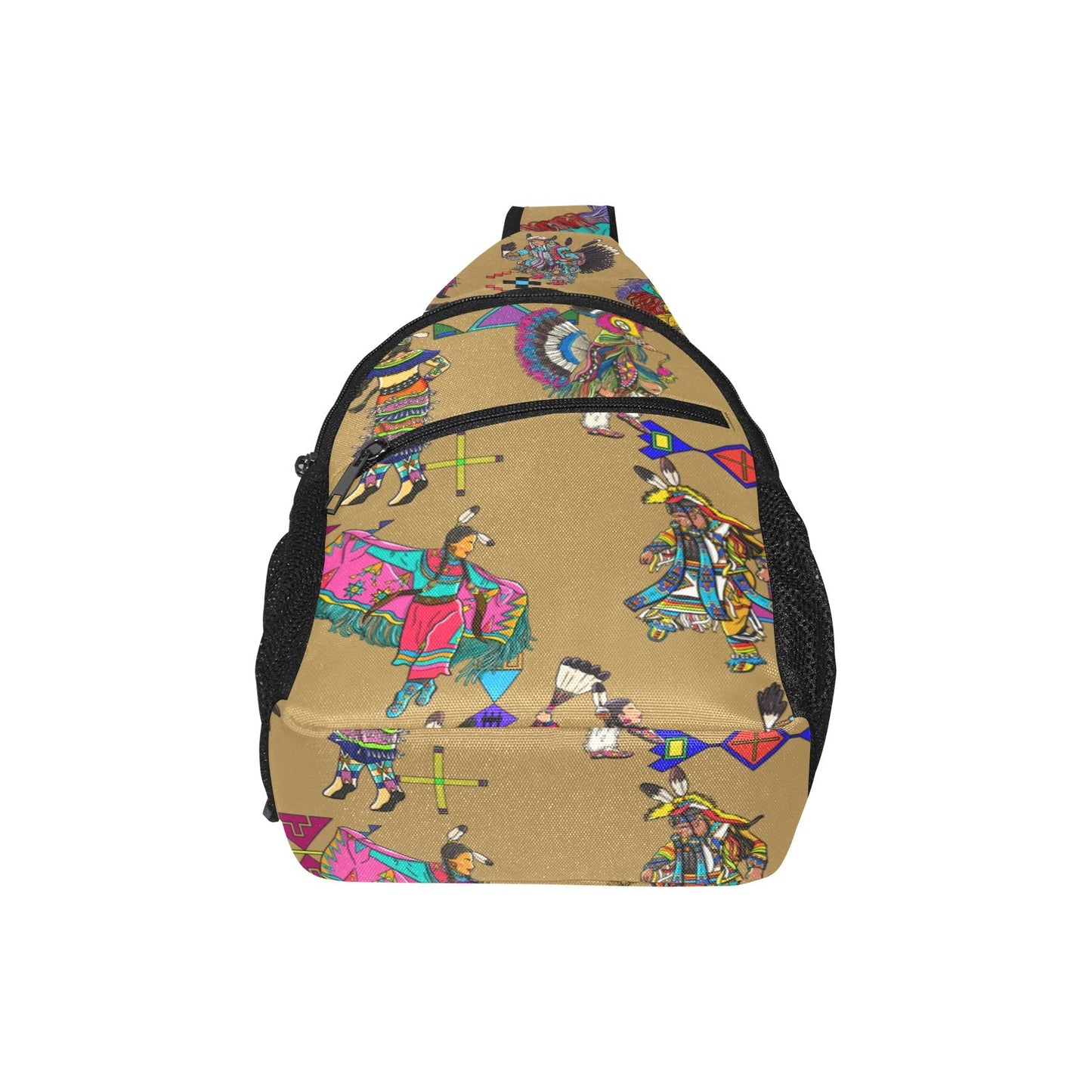 Grand Entry Dancers Earth Chest Bag
