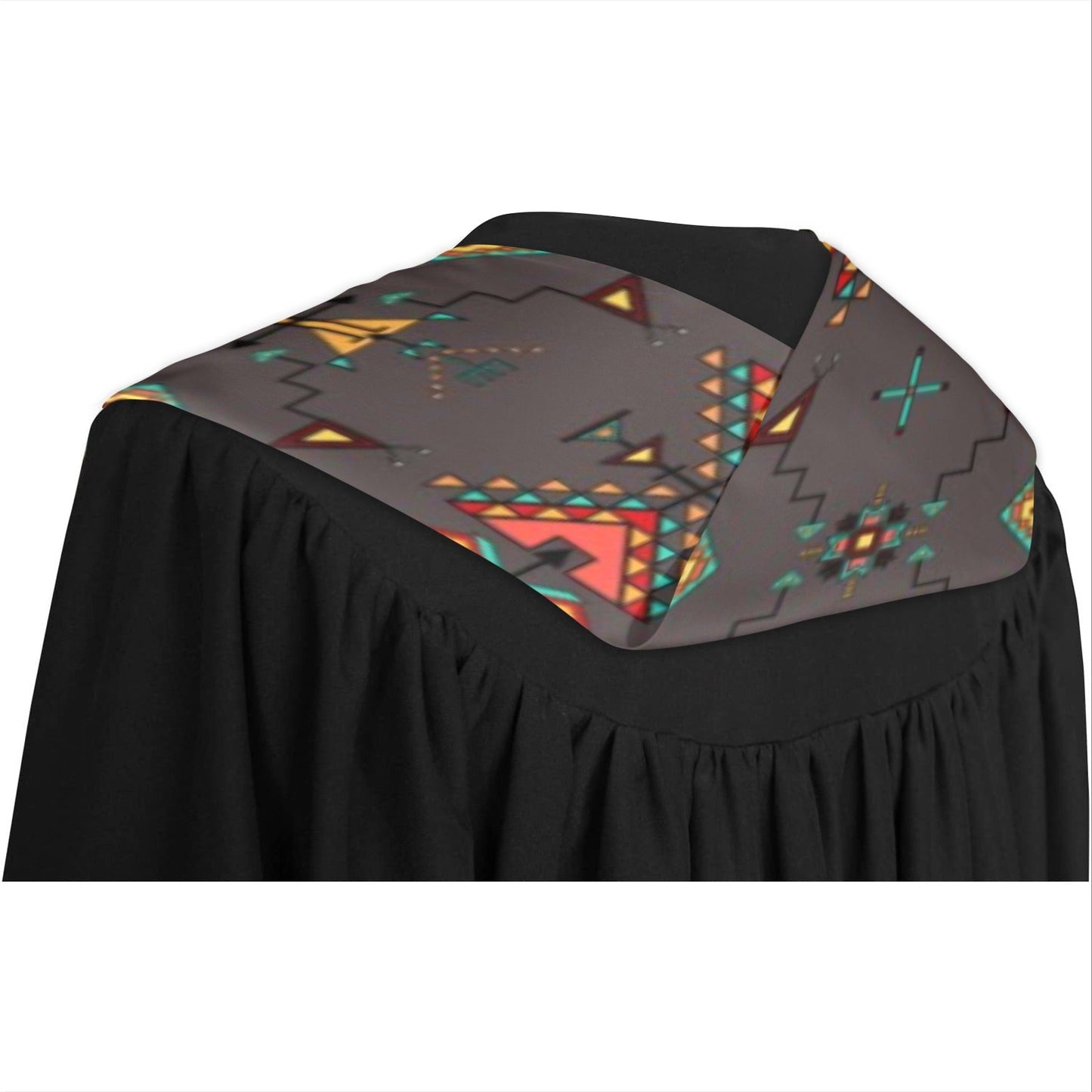 Thunder Flight Gray Graduation Stole