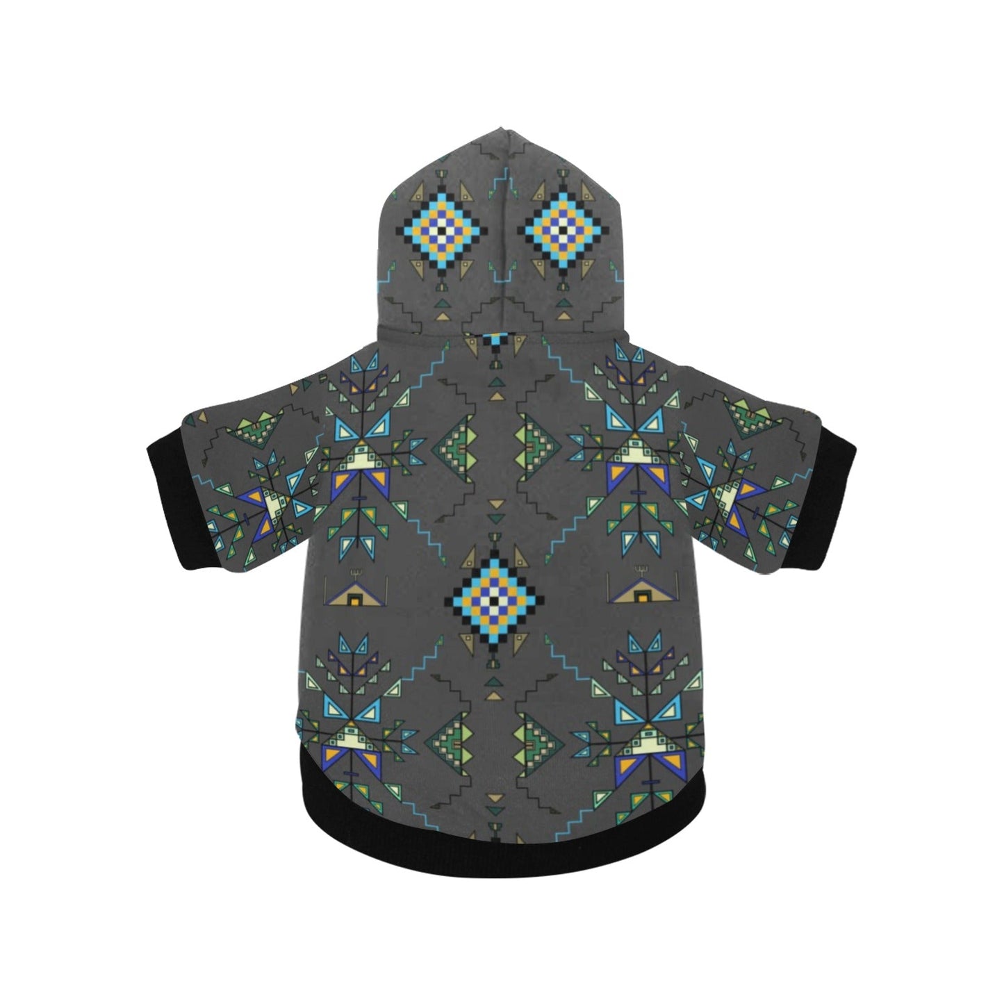 Bear Shield Gray Pet Dog Hoodie