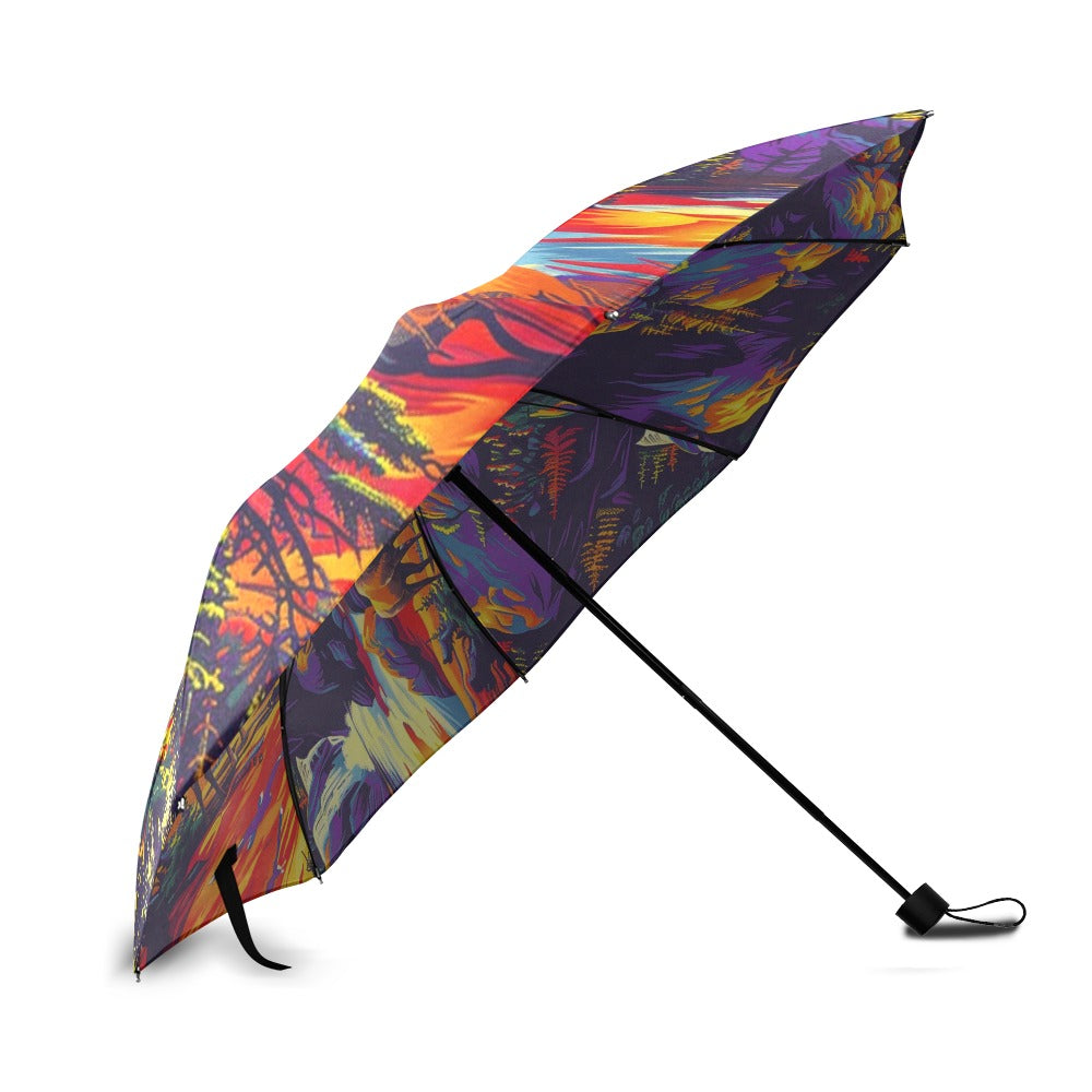 Roaming Elk Foldable Umbrella