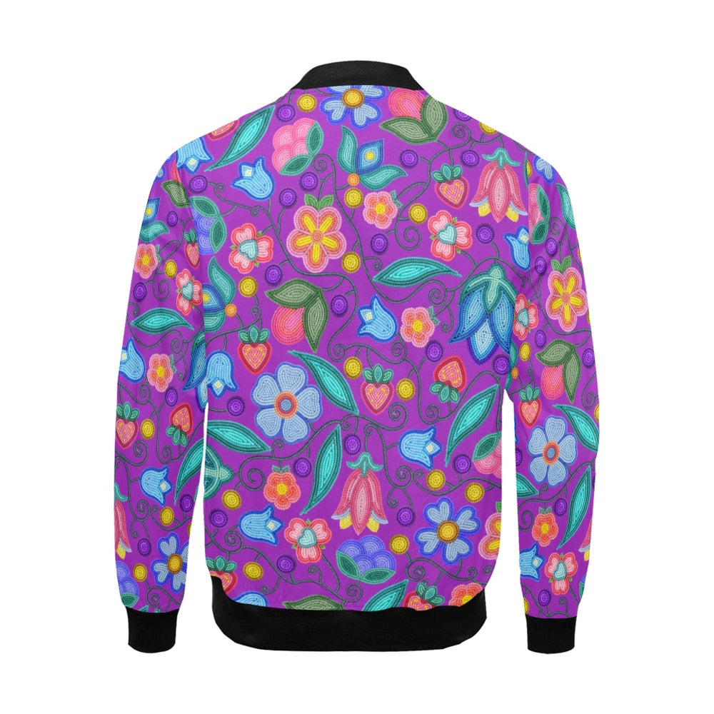 Sweet Offering Purple Bomber Jacket