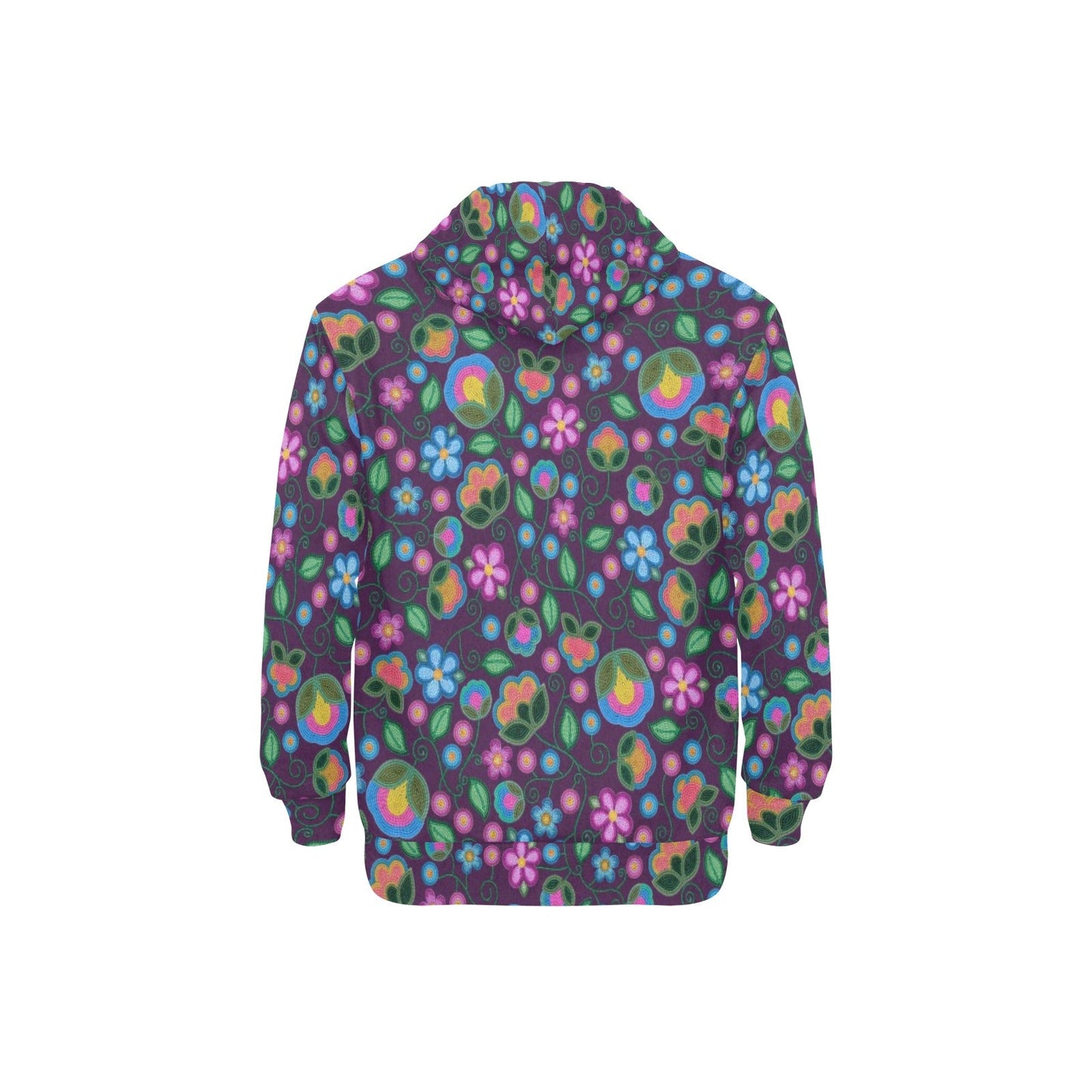 Turquoise Sunbeam Violet Fleece Hoodie