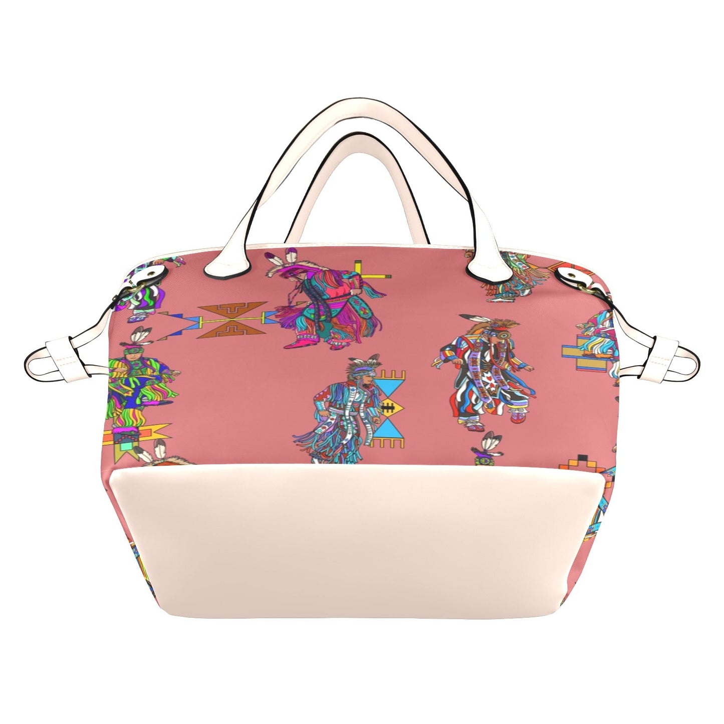 Men's Grass Dancers Terra Cotta Clover Canvas Tote Bag