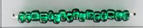 11/0 Silver Lined Seed Beads: Sparkling Emerald
