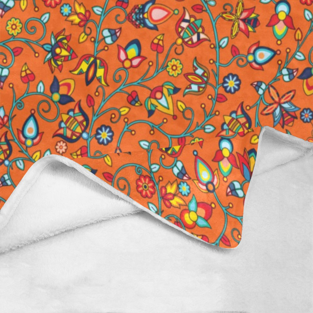Thorny Path Orange Ultra-Soft Micro Fleece Blanket 40"x50"