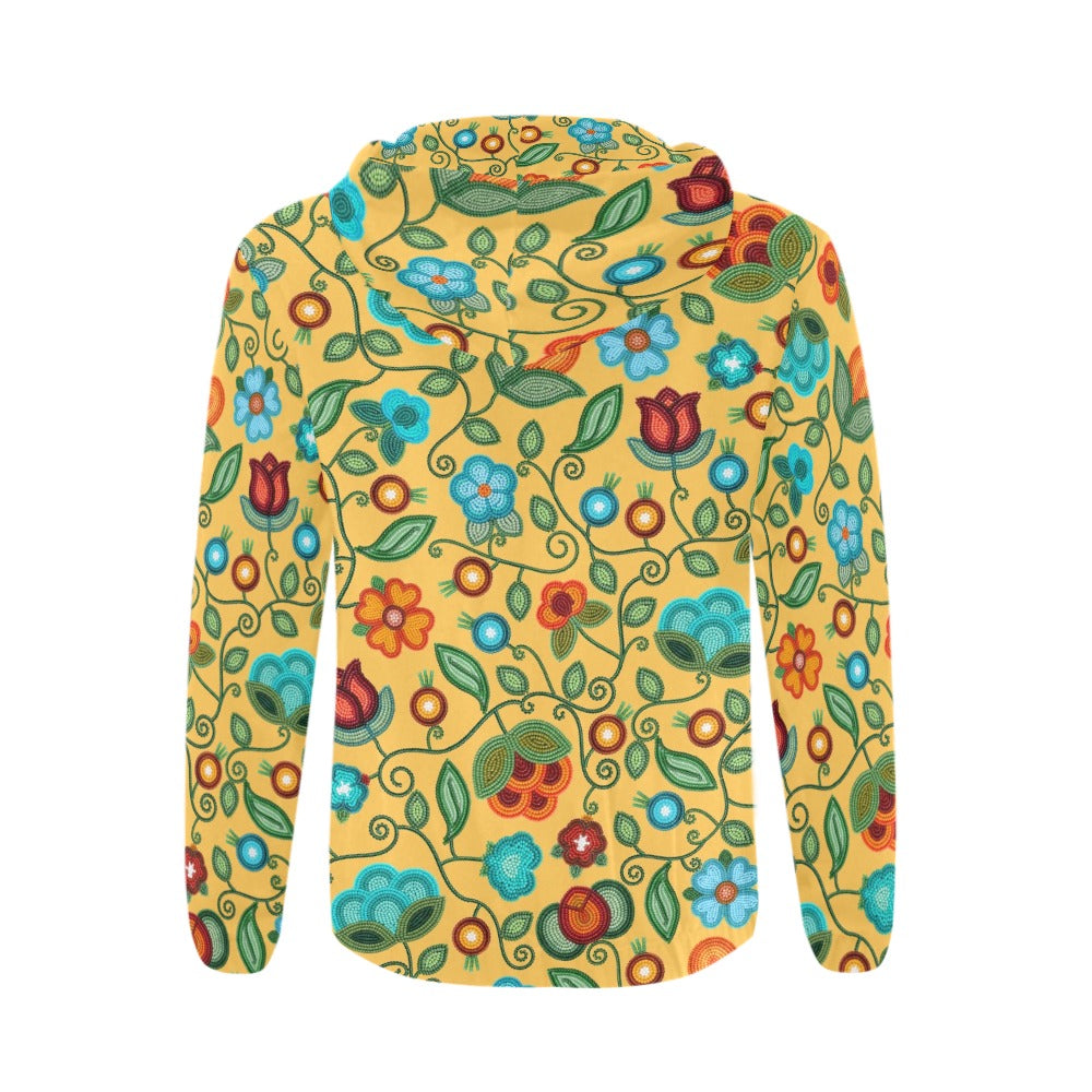 Prairie Fire Petals Honey Zip Hoodie