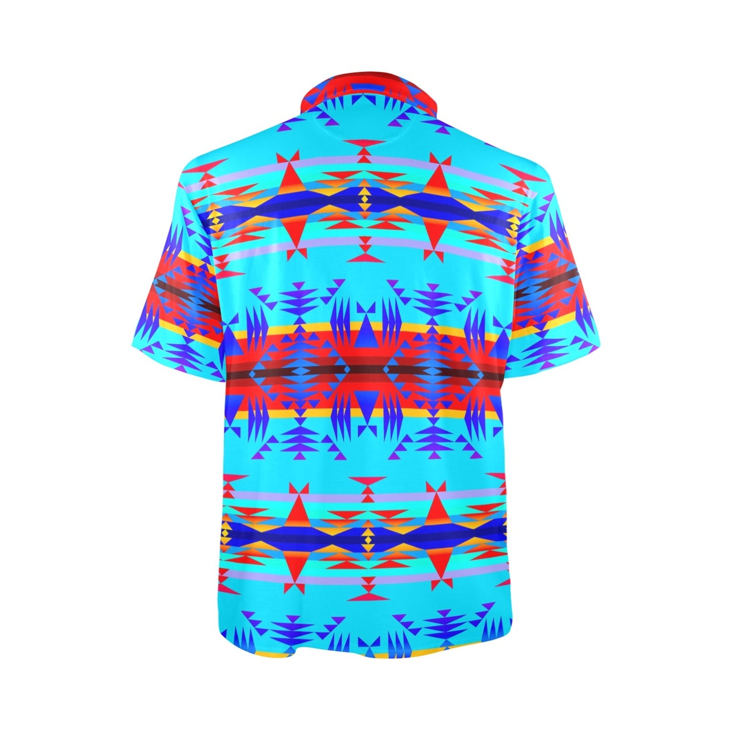Between the Mountains Blue Polo Shirt