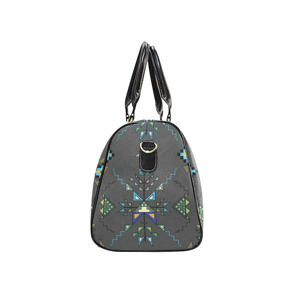 Bear Shield Dark Gray Large Travel Bag
