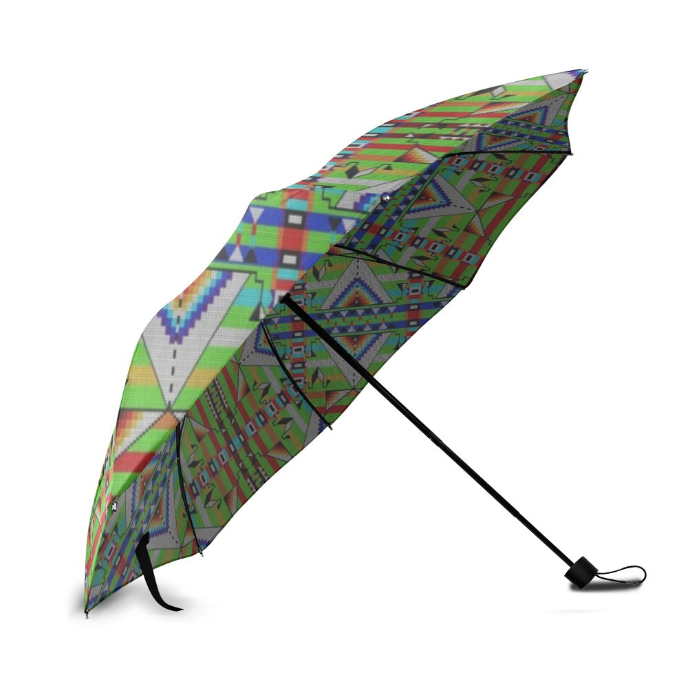 Medicine Blessing Lime Green Foldable Umbrella