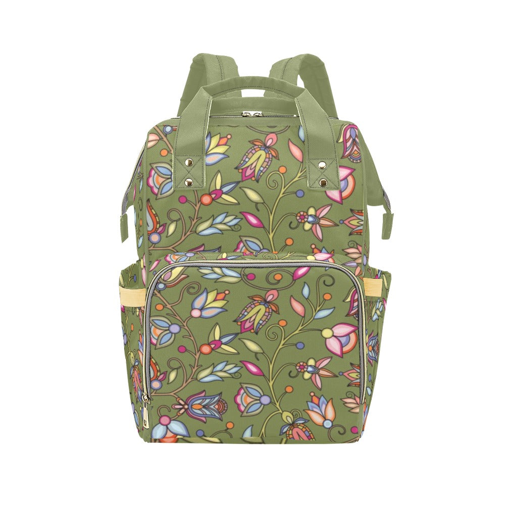 Buffalo Bloom Sage Diaper Bag by 49 Dzine