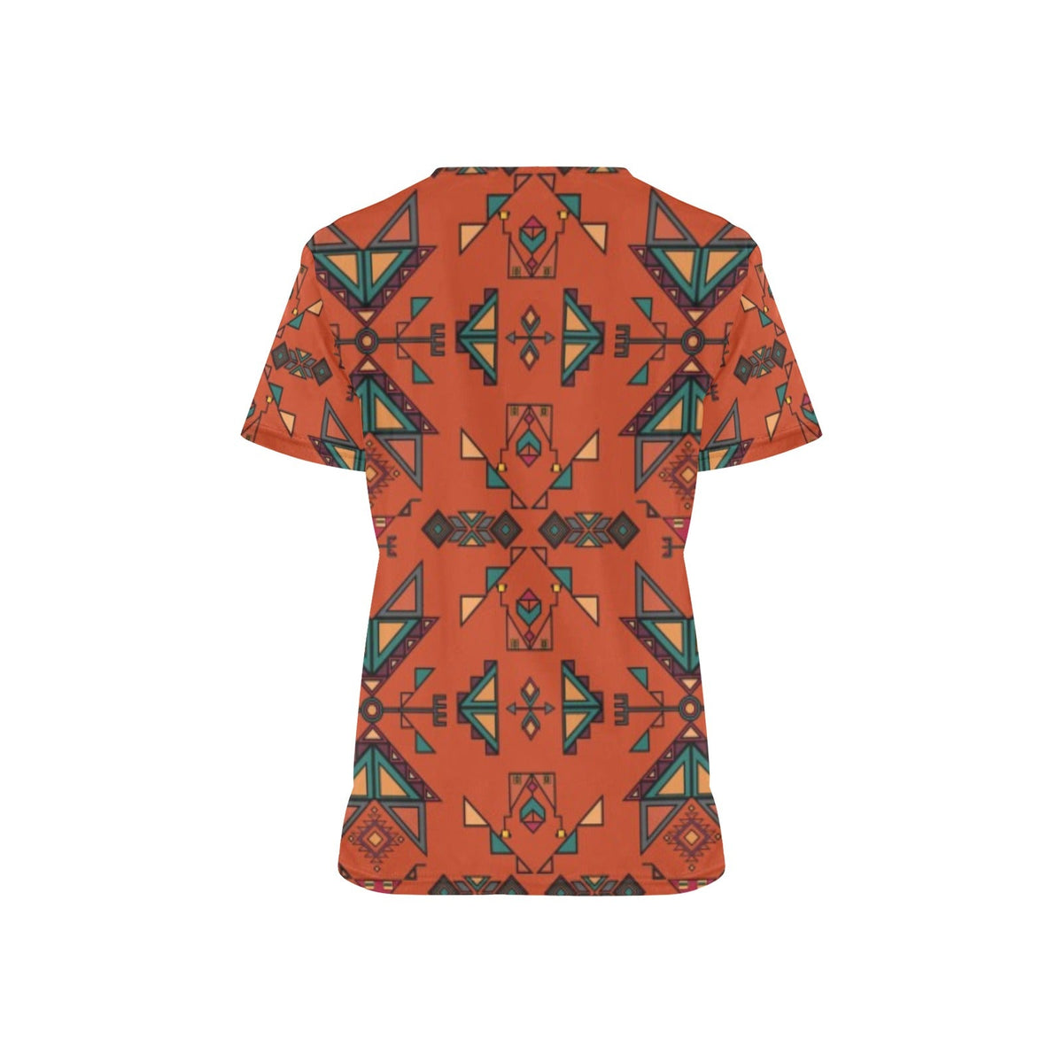 Arrow dawn Orange Scrub Top