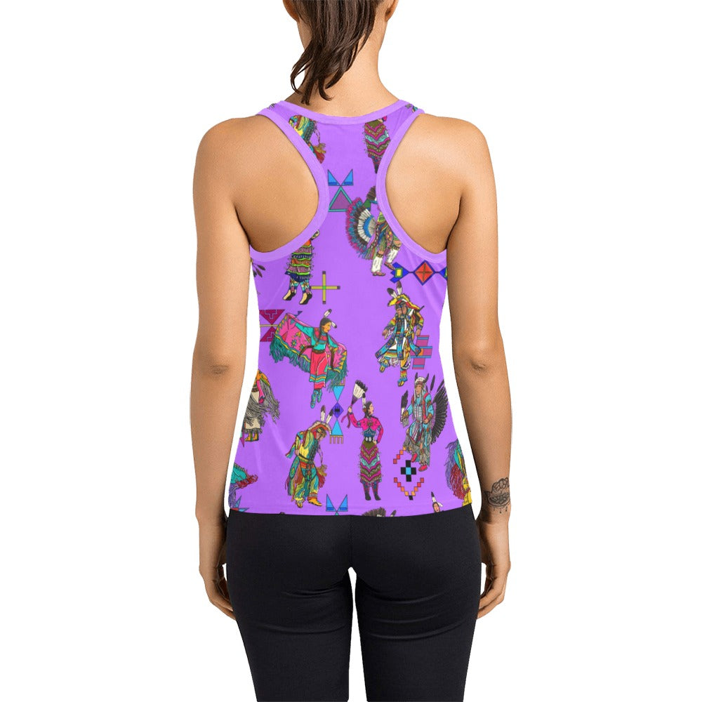 Grand Entry Dancers Purple Women's Racerback Tank Top