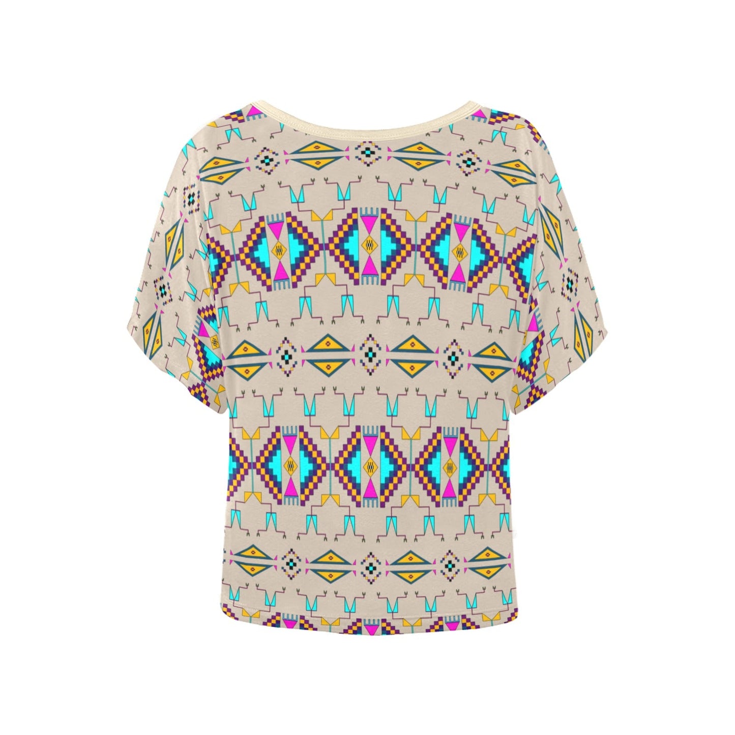 Rite of Passage Sand Women's Batwing-Sleeved Blouse T shirt