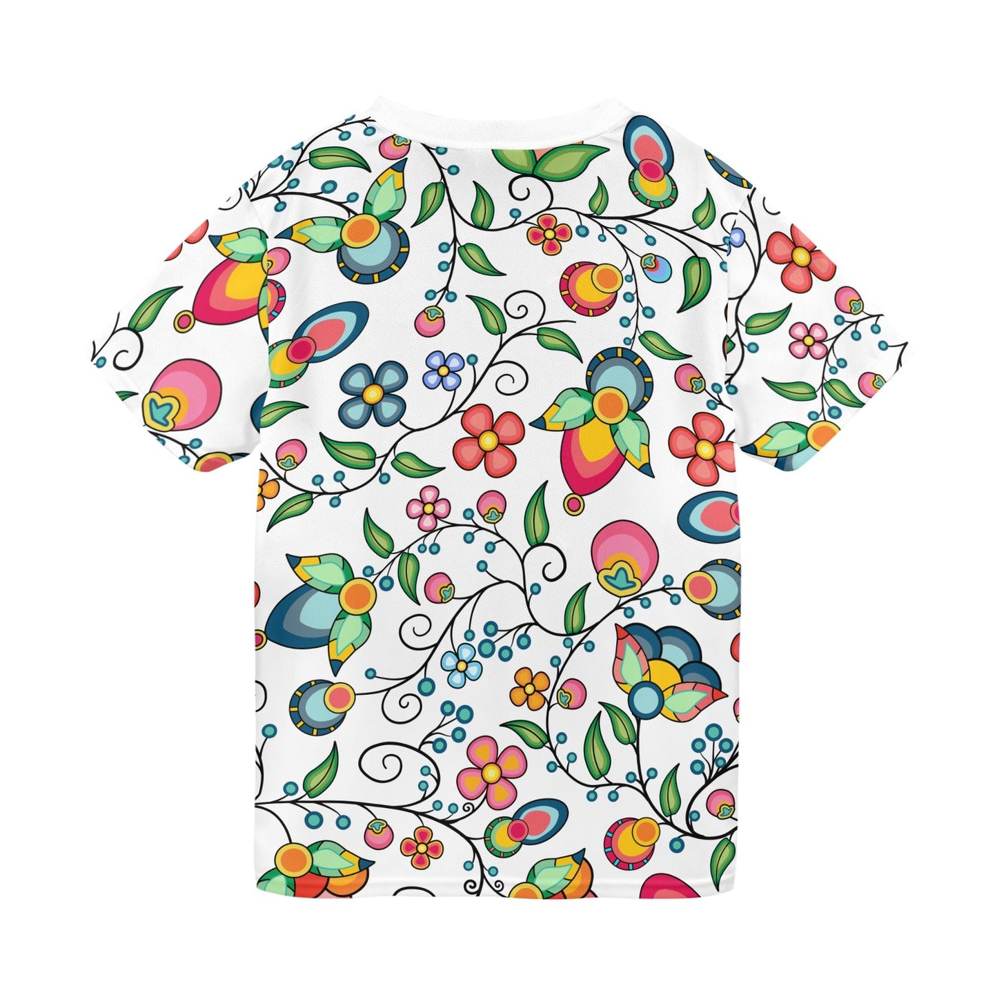 Floral Bounty White T-shirt for Men