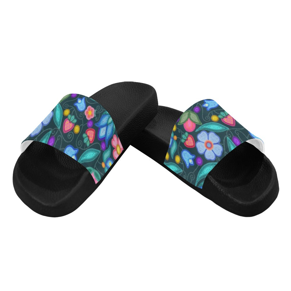 Sweet Offering Dark Teal Women's Slide Sandals