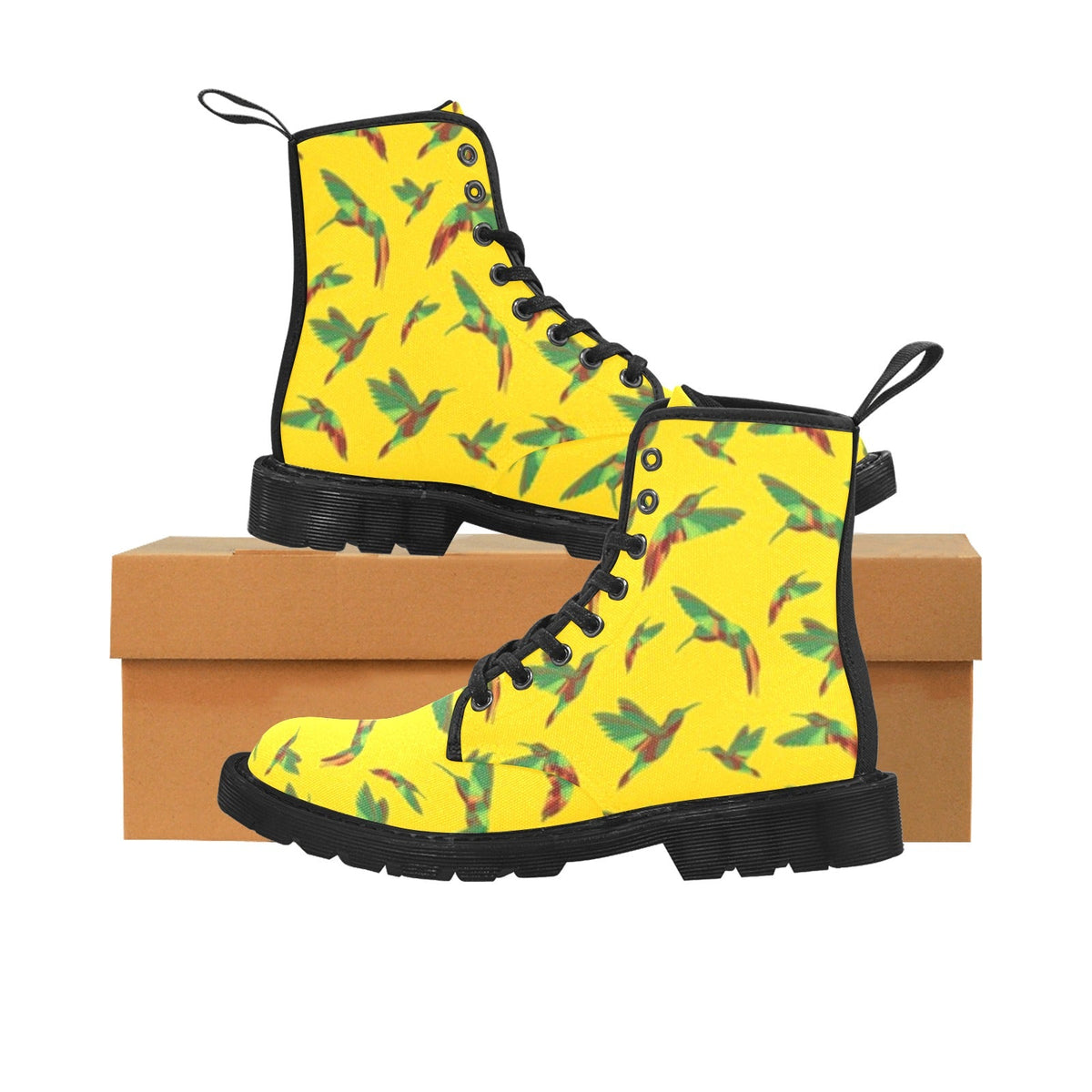 Red Swift Yellow Boots by 49 Dzine
